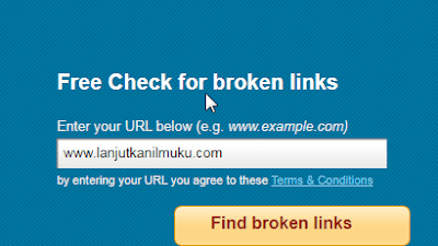 Cara Cek Broken Link atau URL Mati di Website/Blog Kita